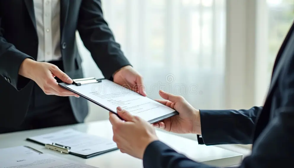two-business-women-exchange-documents-pro-women-hand-over-job-application-form-business-environment-serious-focused-two-business-359690129